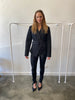 Diane Von Furstenberg Black Leather look pants