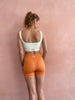 Palermo Rib Knit Shorts- Orange
