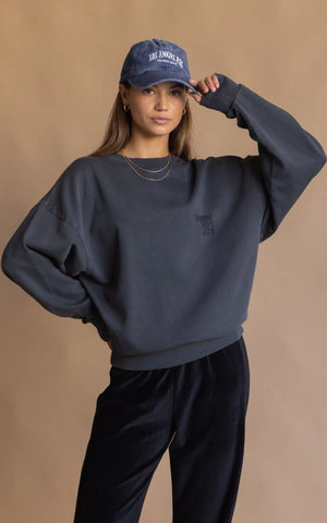 NYC Sweatshirt- Washed Black
