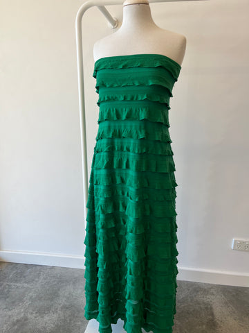 Sacha Drake Emerald Ruffle Dress