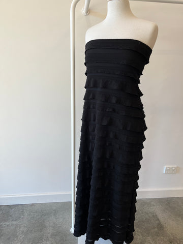 Sacha Drake Ruffle Dress - Black