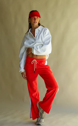 Terry Trackside Pant - Coral