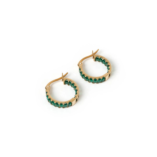 Magenta Earrings- Emerald