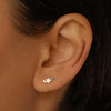 14K Gold Lucky Virgo Sapphire Single Earring
